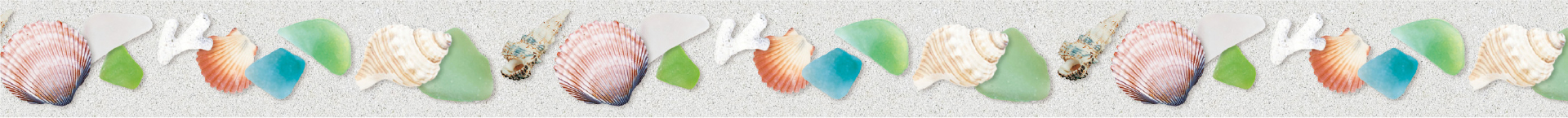 sea glass and shells ［ 15mm × 7m ］