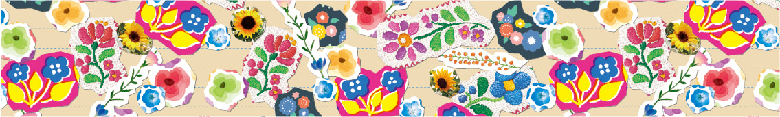 flower sticker collage ［ 30mm × 5m ］