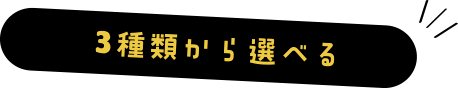 3種類から選べる